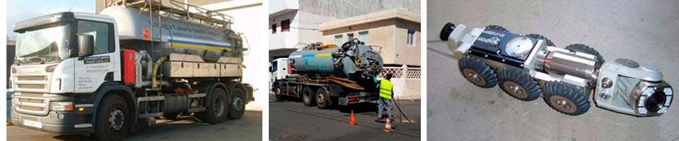 Ecología Canaria Santa Lucía S.L. cámara y camiones de desatasco